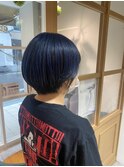 ショートヘア×アンブレラカラー