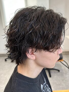 フゥ 宇都宮(FeU) 波巻きスパイラルパーマツイストパーマメンズマッシュパーマ