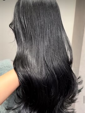 アース コアフュールボーテ 長岡店(EARTH coiffure beaute) 艶ブラック_ブルーブラック_ワンカラー_透明感カラー