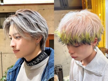 イリス 名駅(Iris)の写真/メンズブリーチ&デザインカラーのお客様も多数来店"実力派集団"が洗礼された技術を(名駅/ブリーチ/メンズ)