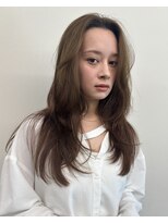 ロングレイヤー　オリーブベージュ