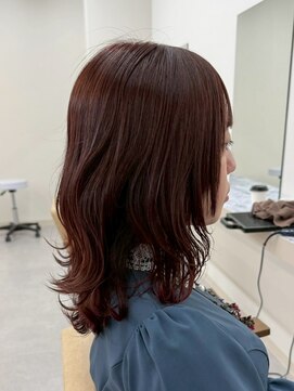 エトレ(etore) レイヤーカット/ブラウンレッド/艶髪