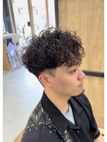 メンズギフト(men's GIFT)&nbsp;スペインカールマッシュツーブロック刈り上げプードルパーマ