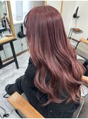 1回のブリーチでつくるピンクヘアー