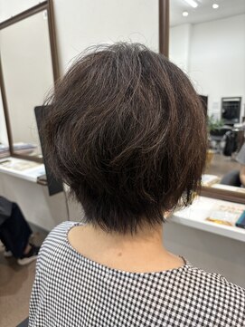 ビーズカラー ヤマザワ富谷成田店 ショートボブ／癖を活かす