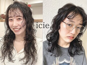 イチエ(icie)の写真/【心斎橋駅/四ツ橋駅徒歩3分】女性スタイリスト多数◎日常映えする心地良いパーマスタイルを★