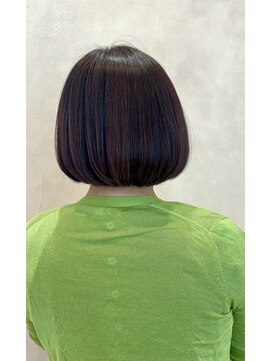 オン キャナルシティ博多前店(on) 【髪ドクター吉井】大人艶ボブ×髪質改善/縮毛矯正/40代/博多