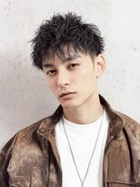 ルービック 豊中(Rubik's)&nbsp;ブルーブラック/ツイストスパイラルパーマ/ツーブロック