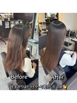 ルフール 千葉店(ref-le) 美髪矯正(縮毛矯正)で毎日続くツヤ髪に…