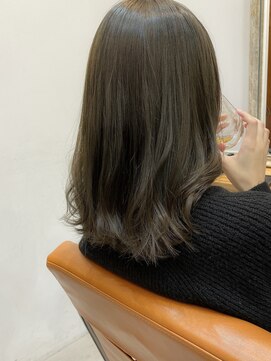 ネイヴィル オモテサンドウ(navile omotesando) ☆ブリーチなしオリーブグレージュ☆20代30代40代