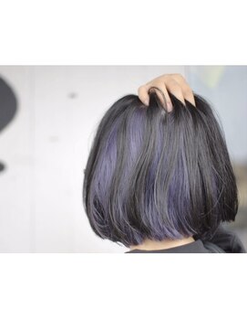 モグ(mog.) ボブインナーカラーラベンダー