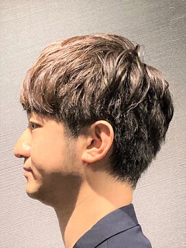 ビーダンディー(Bee dandy) 大人ツーブロック マッシュショートダウンバング ダークブラウン