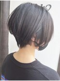 《knit銀座》大人黒髪20代30代40代ショートボブ丸み前下がり