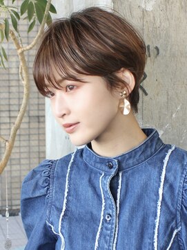 ロビー 表参道(ROBBY) 耳掛けマッシュショート／大人ショート／表参道／40代50代