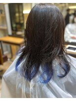 レガロ 北口店(REGALO) ハイトーンカラーインナーカラー×ブルー/青髪