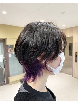 ピークス 千葉店(Peaks) マッシュウルフ×インナーバイオレット♪