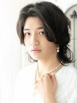 モッズヘア メン 南越谷南口店(mod's hair men) かき上げバングのエアリー感!脱力系レイヤーミディB南越谷