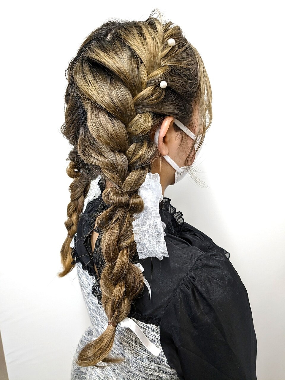 推し活ライブヘアセットツイン編み下ろし：L180699382｜ビュー