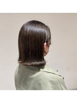 ポイントファイブバイソレイユ 小松店.5 by SOLEIL) 肩上ボブとオリーブベージュ♪