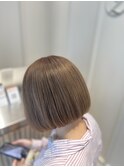 ミニボブ×ミルクティーベージュ