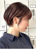 30代40代大人女性/前髪ありショートボブ/ショートヘア/髪質改善