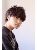 MEN'S HAIRマッシュパーマショートスタイル