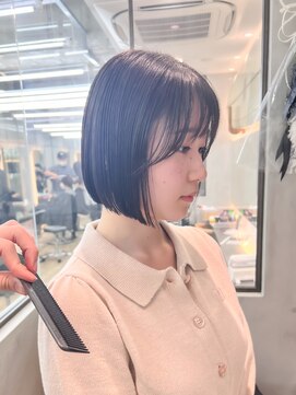 ロンドシエル 横浜(Lond ciel) オリーブグレー/レイヤーカット/黒髪/マロンベージュ/横浜