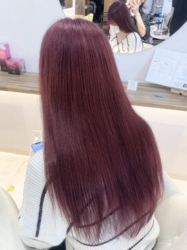 ラビスモア(Lovis moa) 切りっぱなしボブ/エアリーロング/ピンクブラウン/美髪のススメ