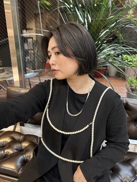 キュリオ(CURIO) お洒落ミニボブ×透けash