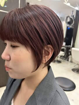 プランタン フォー ヘアー(printemps FOR HAIR) くびれショート/ピンクアッシュ