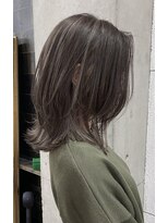 レブ 三条河原町(Reb,) ミディアムレイヤー/ハイライト/レイヤーカット