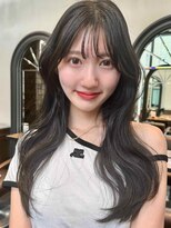 イメチェン前髪小顔ロング_銀座