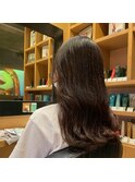 20代30代40代艶感ストレートアッシュグレージュ透明感ロング
