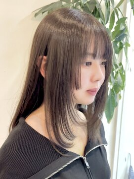 ビューエヒメ(VIEW EHIME) ★小顔前髪レイヤーカットナチュラル透明感ベージュ