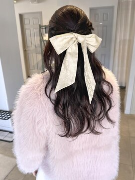 ザコーストバイネオリーブ 辻堂店(The coast by neolive) リボンハーフアップ／推し活ヘア