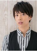 ダークアッシュ爽やかメンズカットj与野
