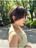 イメチェン外ハネボブ美髪ワイドバングレイヤーショート/大宮