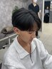 【自然なストレート】MEN'Sカット+縮毛矯正[船橋/船橋駅/MEN'S/メンズ]