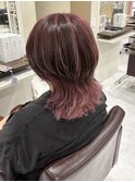 ウルフカット　インナーハイライト