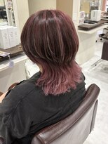ワークスヘアー(WORKS HAIR) ウルフカット　インナーハイライト