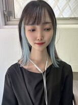 ヴェルデ(Verde)&nbsp;インナーカラー水色 水色カラー ペールブルー