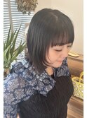 顔まわりレイヤーボブ