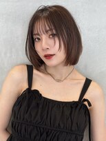 リール 銀座(R'EEL) レイヤーカットで映える切りっぱなしボブ