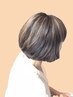 [白髪ぼかしハイライト]カット＋ハイライト＋カラー＋トリートメント　