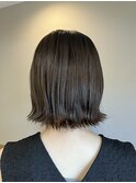 肩上切りっぱなしショート