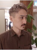 メンズヘア 刈り上げ ブリーチヘア メンズカット　銀座
