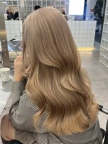 サンクプロジェクト(cinq PROJECT)&nbsp;韓国ヘア顔周りレイヤーミルクティーベージュグレージュカラー