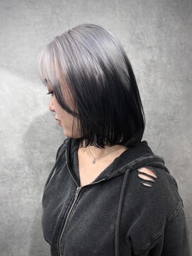 いろあそび 八王子 【ルーツカラー】ホワイトシルバー×ブラック