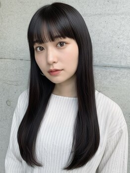 ゴットイズム(GOTTO ISM)の写真/こだわりのストレートパーマで柔らかく自然なさらツヤ髪に…◇クセ毛を活かしたヘアスタイルの提案も人気◎