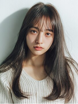 リンク(Link Hair&Spa) 黒髪透明感カラー/小顔カット/髪質改善